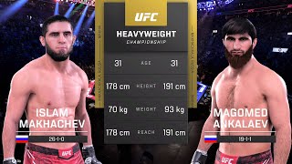 Islam Makhachev vs Magomed Ankalaev Full Fight  UFC 5 Fight Of The Night [upl. by Pillihp]