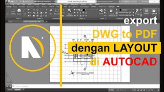 cara EXPORT DWG to PDF dengan LAYOUT di AUTOCAD [upl. by Dremann]