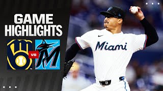 Brewers vs Marlins Game Highlights 52224  MLB Highlights [upl. by Lan639]