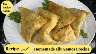 Samosa Recipe  Allu Samosa Recipe The Recipe Room [upl. by Sherer323]