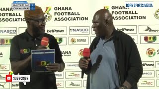 POST MATCH INTERVIEW  HEARTS OF OAK 00 ADUANA STARS gplwk5 [upl. by Adnorahs]