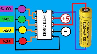 New Idea  Charge Your 37V Batteries Using a Single Chip  Liion Battery Charger  HT3786D 18650 [upl. by Mailiw203]