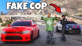 I became a FAKE COP In GTA 5 RP [upl. by Marquita604]