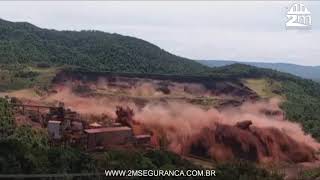 Imagens Fortes  Tragédia Brumadinho Vídeo Inédito do momento exato do Rompimento [upl. by Airual]