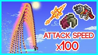 Fastest Weapons in Terraria but they are 100x faster [upl. by Janka]