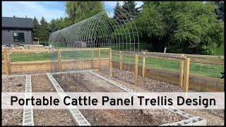 Portable Cattle Panel Trellis [upl. by Burwell44]