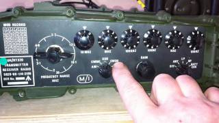 The Clansman PRC320  Plessey RT320 Military Manpack Transciever HD  M0VST [upl. by Philcox]