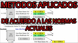 PREDIMENSIONAMIENTO DE VIGAS PRINCIPALES Y SECUNDARIAS Con platilla Excel [upl. by Neu51]