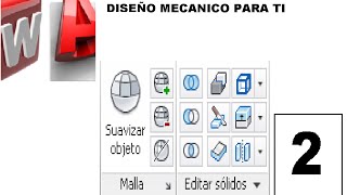 Tutorial de AutoCAD 3D  2 Malla y Editar solidos [upl. by Reinnej]