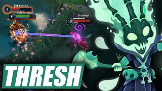 WILD RIFT THRESH SUPPORT CARRY IN SEASON 13 BUILD amp RUNES [upl. by Yauqram]