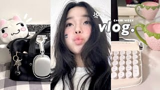 STUDY VLOG🍞 Productive Exam week latenight grind balancing school and life etc [upl. by Agripina]