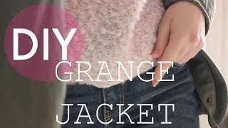 DIY куртка в стиле гранж  DIY GRANGE JACKET  Beauty Blanc [upl. by Aneeres]