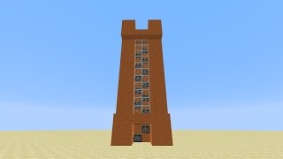 Minecraft  Super Fast Piston Elevator for 17116 Tutorial OLD VERSION [upl. by Haliak]