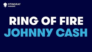 Ring Of Fire in the Style of quotJohnny Cashquot karaoke video with lyrics no lead vocal [upl. by Abbott]