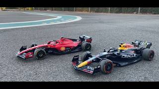 Racing the new Costco Maisto F1 Ferrari and Red Bull RC Toys Awesome details on these Formula1 cars [upl. by Yruj325]