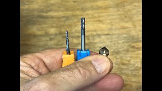 Cleaning 3d Printer Nozzles Using Milling Machine Bits  Save [upl. by Rillings]