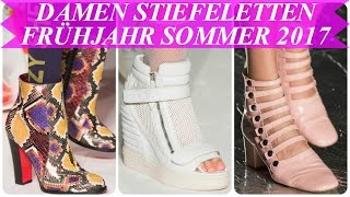 Aktuelle modetrends damen stiefeletten frühjahr sommer 2017 [upl. by Eiliab]