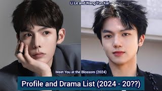 Li Le and Wang Yun Kai Meet You at the Blossom  Profile and Drama List 2024  20 [upl. by Jewelle]