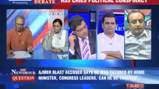 The Newshour Debate Fresh twist to Ajmer blast case  Part 1 [upl. by Elraet]