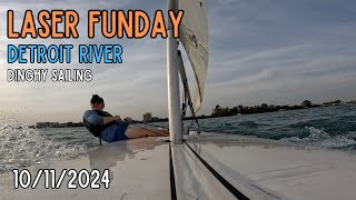 Laser Funday  Laser Dinghy Sailing 10112024 [upl. by Ytram914]