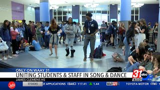 James Clemens High School principal finds unity in song amp dance [upl. by Eidnam480]