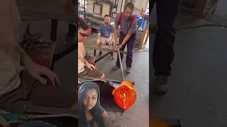 glass welding glassworks satisfying glassartist art glassing glassartwork craft [upl. by Calandra935]