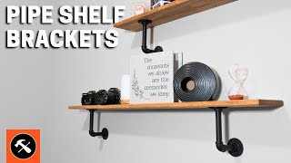 How to Install Pipe Shelf Brackets  Builders Studio  Osborne Wood [upl. by Aikaj]