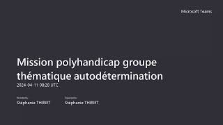 Mission polyhandicap quotAutodéterminationquot 23 [upl. by Tien]