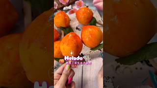 Helado de melocotón 🍑🩷 receta postres [upl. by Enoved]