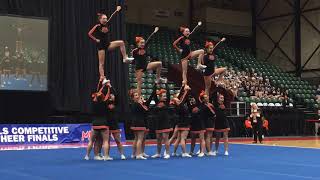 Hudson’s Round 3 at the 2018 MHSAA competitive cheer state finals [upl. by Laws]