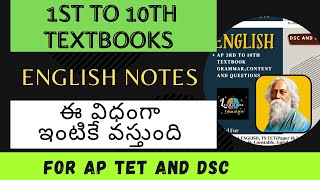 AP ENGLISH textbook  Overview amp how to order  apdsc2024 aptet apenglishtextbooks [upl. by Rehpotsrik]