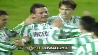 Wojciech Kowalczyk gol Betis  Sociedad 31 Copa del Rey 02021995 [upl. by Lrig]