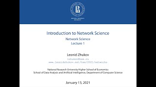 Lecture1 Introduction to Network Science [upl. by Vijnas]