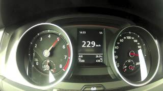 New Golf 7 GTI Performance Acceleration 0250 KMH on Autobahn [upl. by Mariandi]