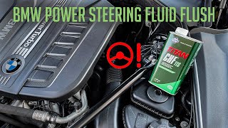 BMW 5er F10F11 Power Steering Fluid Flush DIY [upl. by Delaney]