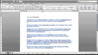 How to sort alphabetically your list of references in Microsoft Word II SARA MORA [upl. by Eelime]