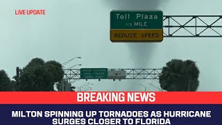 Milton spinning up tornadoes as hurricane surges closer to Florida Live updates [upl. by Yahc]