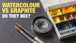 Watercolour vs Graphite Do They Mix or Work Well Together [upl. by Woodhouse]