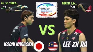 Longest RALLY Ever❗ Kodai NARAOKA vs LEE Zii Jia  Finals Australia Open 2024 [upl. by Sheba358]