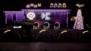 The Addams Family  Halloween Light Show 24 [upl. by Yerot]