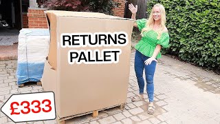 I BOUGHT AN AMAZON RETURNS PALLET WORTH £1800 FOR £333 WAS IT A SCAM Amazon Returns Unboxing [upl. by Inahet998]