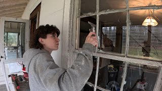 How to remove replace and glaze single pane windows [upl. by Edya530]