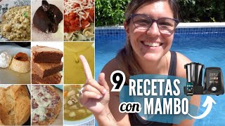 9 Recetas MAMBO CECOTEC FÁCILES  Coulant Risotto Flan Pan Pizza Estofado Verdura Pasta [upl. by Graces]