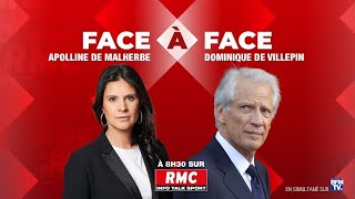 🔴 DIRECT  Lintégrale de linterview de Dominique de Villepin sur RMC [upl. by Hcirdla]