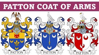 Patton Coat of Arms amp Family Crest  Symbols Bearers History [upl. by Callida]