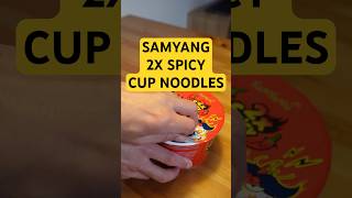 Can We Handle the Heat 🌶️ Samyang 2x Spicy Cup Noodles Vegan Taste Test [upl. by Orin]