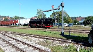 Dampflok 99 788 Bahnhof Ochsenhausen Öchsle [upl. by Engdahl]