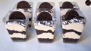 Oreo Cheesecake in a Cup  Quick and Easy Dessert Ideas  Kitty Kitchen [upl. by Nelyk]