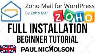 Zoho Mail Wordpress Plugin Installation Full Beginner Tutorial [upl. by Seitz]