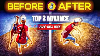 TOP 3 NEW ADVANCE GLOO WALL TRICK LIKE LEGENDS🔥  JOYSTICK STYLE SECRET GLOO WALL TRICKS🤯⚡ [upl. by Nylynnej]